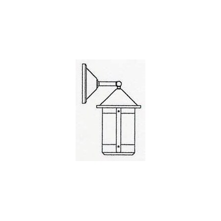 Arroyo Craftsman 8" berkeley wall mount - wet rated BB-8WGW-RB